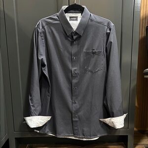7 Diamonds Charcoal Button-Down Shirt